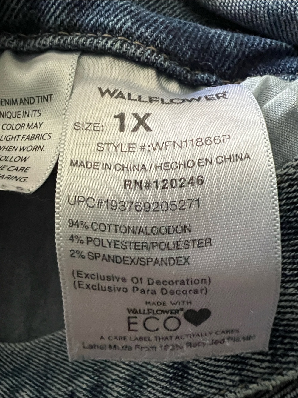 🌻Overalls Wallflower Denim Short Overalls - Blue Wash - Picture 8 of 8